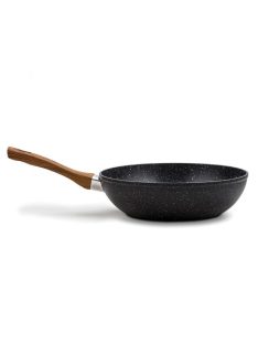   Nava 10-144-110 Nature tapadásmentes Wok serpenyő, kőbevonattal, 28 cm
