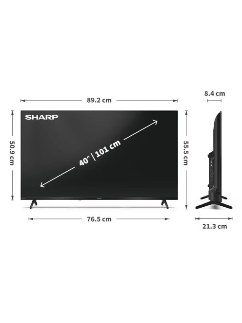 SHARP 40HF2265E 101cm-es Full HD LED Google TV