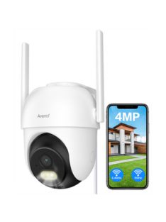   Arenti OP1 kültéri IP WiFi PT dómkamera (4MP, 4mm, IR10m, microSD, mikrofon, hangszóró)