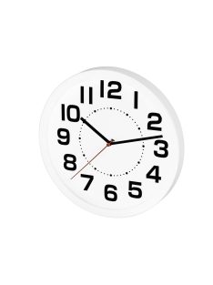   Home AWC250WH fali óra, üveg előlap, kontrasztos, jól leolvasható számlap, 1xAA elem tápellátás, átmérő 250mm