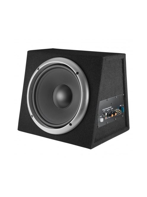 SAL BS 10/A aktív szubláda, 200 W, 250 mm hangszóró, polipropilén kónusz, 4 Ohm, 340 x 310 x 280 mm, 100 W erősítő