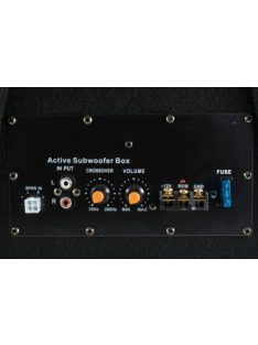  SAL BS 10/A aktív szubláda, 200 W, 250 mm hangszóró, polipropilén kónusz, 4 Ohm, 340 x 310 x 280 mm, 100 W erősítő