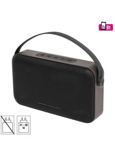   SAL BT4000 vezeték nélküli hangszóró, 2 x 8 W, Bass-reflex, AUX, beépített mikrofon, Soft Touch gombok,~18 h üzemidő, tartozék USB-C kábel