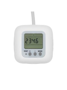   Home CUBE2P kocka elosztó, fogyasztásmérővel, max. 3680 W, 3 aljzat gyermekvédelemmel, 1,5 m hosszú vezeték