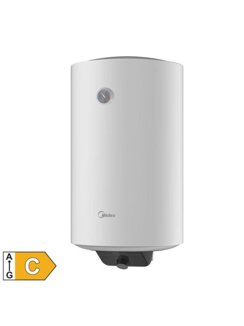 MIDEA D80-15FG elektromos vízmelegítő, bojler, 1500 W, 80 liter, zománcozott víztartály és fűtőszál, mechanikus vezérlés 