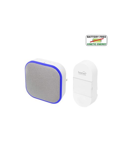 Home DBK 1401AC vezeték nélküli csengő, 140 m hatótávolság, IP44, állítható hangerő, 4 nyomógomb lehetőség - DBK 1401AC