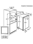 ELECTROLUX LUB3AE88S Beépíthető fagyasztó, FastFreeze funkció, 87 cm