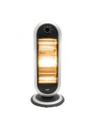 Home FK 231 álló elektromos halogén hősugárzó fűtőtest, 400W/800W/1200W, oszcillálás, IP20 védelem, fekete/ezüst