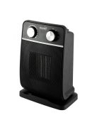 Home FK 29 álló elektromos kerámia fűtőtest, 900W/1800W, oszcillálás,  mechanikus termosztát, fekete