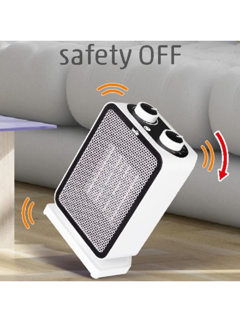 Home FK 51 álló elektromos kerámia fűtőtest, 1000W/1500W, oszcillálás, mechanikus termosztát, fehér