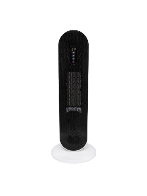 Home FK 54 álló elektromos kerámia fűtőtest, 1400W/2000W, oszcillálás, elektronikus termosztát, távirányító, fehér