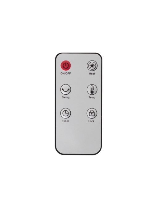 Home FK 54 álló elektromos kerámia fűtőtest, 1400W/2000W, oszcillálás, elektronikus termosztát, távirányító, fehér
