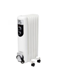   Home elektromos olajradiátor, 600W/900W/1500W, 7 tagú, fehér