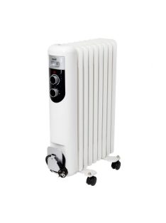   Home FKOS 9 M elektromos olajradiátor, 800W/1200W/2000W, 9 tagú, fehér