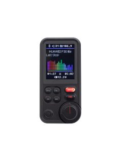   SAL FMBT HIFI autós kihangosító és töltő, dupla USB töltő, QC3.0, feszültségmérő, MicroSD, AUX, D/A és földhurok zajszűrő