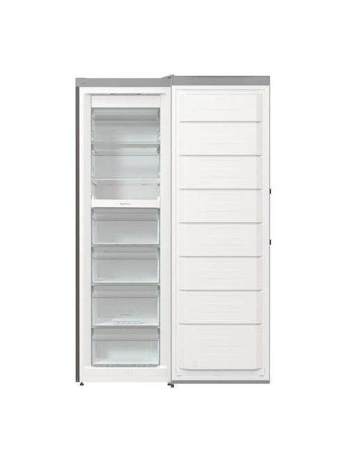 Gorenje FN619EAXL6 fagyasztószekrény, inox, 185 cm, 280 l, 4 fiók + 2 rekesz + 1 polc, NoFrost, LED-kijelző az ajtón, gyorsfagyasztás (FN619EAXL6)