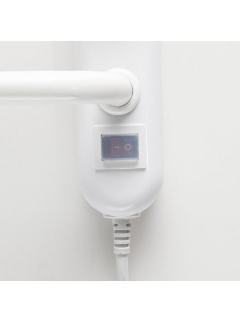 Home FTW 4 fali fűtött elektromos törölközőszárító, 90W, IPX1 védelem, fehér