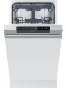 Gorenje GI561D10S beépíthető mosogatógép, 45 cm, kezelőpaneles, 11 teríték, 3 kosár, TotalDry, inverter, 5