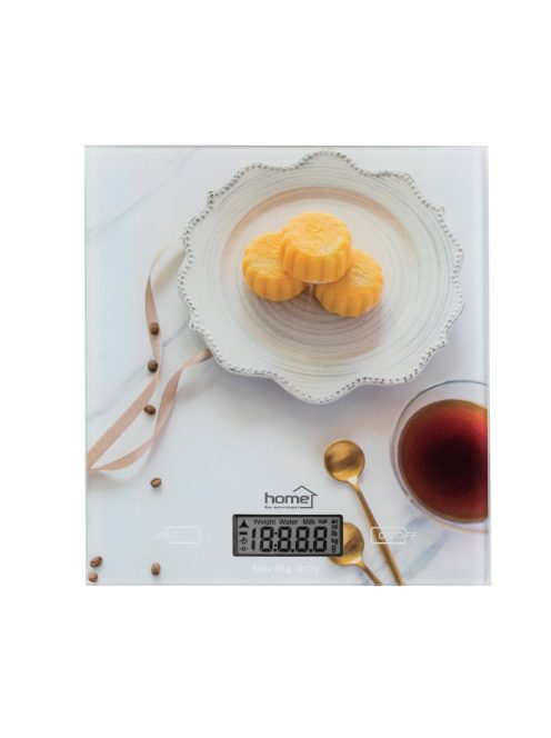 Home HG M 05 konyhai mérleg, méréshatár 5 kg, mérési pontosság 1 g, tára funkció, automatikus kikapcsolás