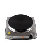 Home HG R 03SS hordozható elektromos főzőlap, teljesítmény: 1500 W, ∅18 cm főzőfelület, rozsdamentes készülékház