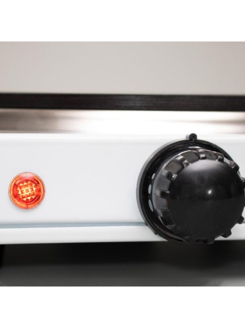 Home HG R 01WH hordozható elektromos főzőlap, teljesítmény: 1500 W, ∅18 cm főzőfelület, zománcozott készülékház, fehér