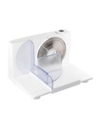 Home HG SZE 01 szeletelőgép, teljesítmény 150 W, szeletelési vastagság 0-1,5 cm, rozsdamentes forgókés ∅17 cm, összecsukható