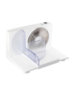   Home HG SZE 01 szeletelőgép, teljesítmény 150 W, szeletelési vastagság 0-1,5 cm, rozsdamentes forgókés ∅17 cm, összecsukható