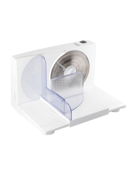 Home HG SZE 01 szeletelőgép, teljesítmény 150 W, szeletelési vastagság 0-1,5 cm, rozsdamentes forgókés ∅17 cm, összecsukható