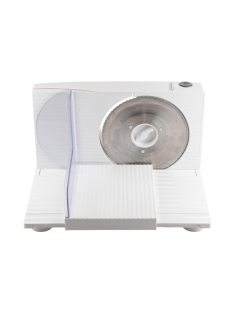   Home HG SZE 01 szeletelőgép, teljesítmény 150 W, szeletelési vastagság 0-1,5 cm, rozsdamentes forgókés ∅17 cm, összecsukható