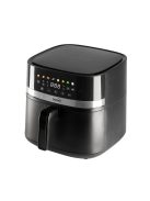 Home HGAF8 digitális air fryer, forrólevegős fritőz, 8 liter kapacitás, 2000 W, hőmérsékleti tartomány 80 – 200 °C