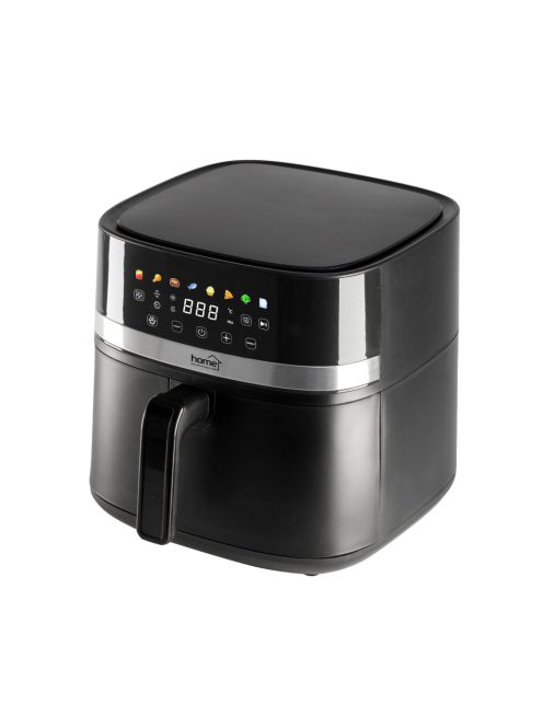 Home HGAF8 digitális air fryer, forrólevegős fritőz, 8 liter kapacitás, 2000 W, hőmérsékleti tartomány 80 – 200 °C