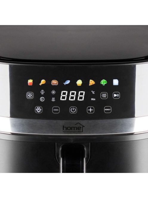 Home HGAF8 digitális air fryer, forrólevegős fritőz, 8 liter kapacitás, 2000 W, hőmérsékleti tartomány 80 – 200 °C