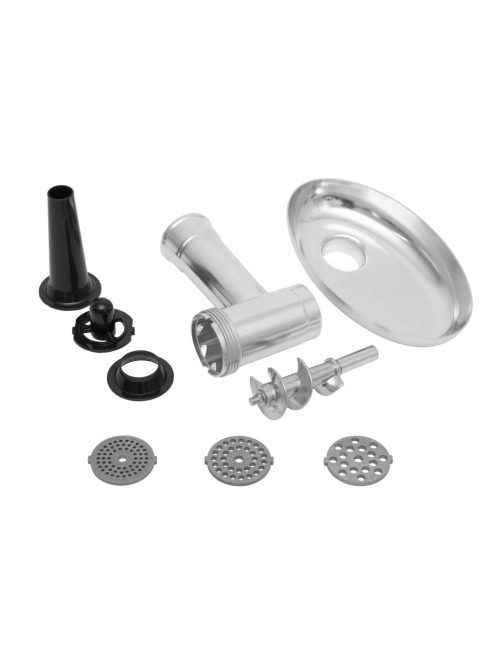 HOME HGHD1200 húsdaráló, 1200 W, rozsdamentes vágórostélyok, kés, és tálca, tartozék kolbásztöltő és kebbe készítő HGHD1200