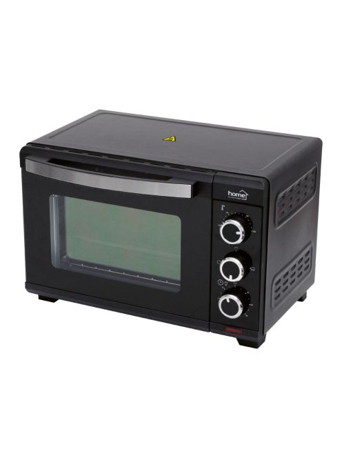 HOME HGMS19 mini sütő, 1280 W, max. 230 °C, 19 literes, időzítő, hőszigetelt burkolat, üveg ajtó