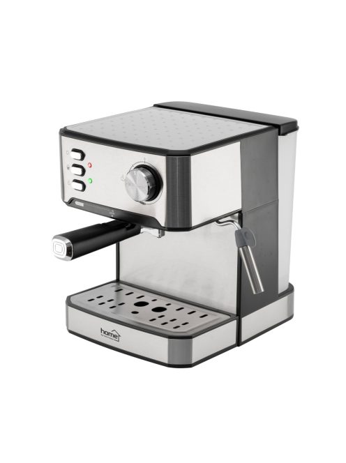 HOME HGPR15 presszókávé főző, 15bar, inox, tejhabosítás, elektronikus vezérlés, automatikus kikapcsolás 