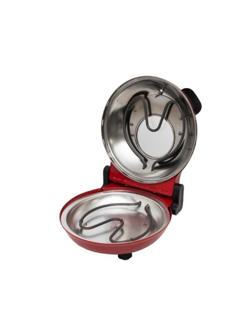 HOME HGPZ30 elektromos pizzasütő, 1200W, max. 430 °C, mechanikus hőmérő, pizzakő, duplafalú ablak, alsó/felső sütés