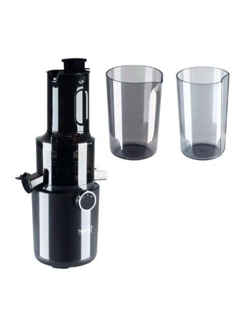 HOME HGSJ200 zöldség-gyümölcs lassú prés, 200 W, lassú fordulat, 800 ml-es tartály, vezetéktároló