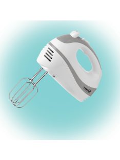   Home HG KM 18 kézi mixer, teljesítmény 250 W, 5 sebességfokozat, TURBO fokozat, habverő és dagasztó karok, fehér