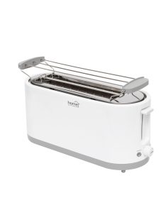   Home HG KP 42 4 szeletes kenyérpirító, 1400 W, cooltouch, 7 fokozat, zsemlemelegítő, fehér