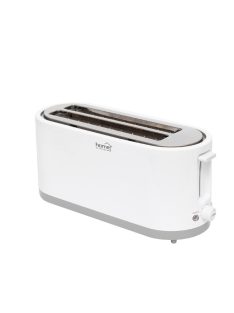   Home HG KP 42 4 szeletes kenyérpirító, 1400 W, cooltouch, 7 fokozat, zsemlemelegítő, fehér