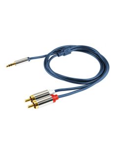 Home A 49-4M audiókábel, 3,5mm sztereó dugó, RCA, 4m