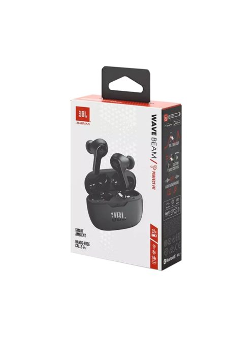JBL Wave Beam True Wireless fülhallgató, fekete