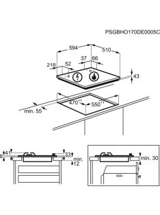 Electrolux KGS6404SX Főzőlap