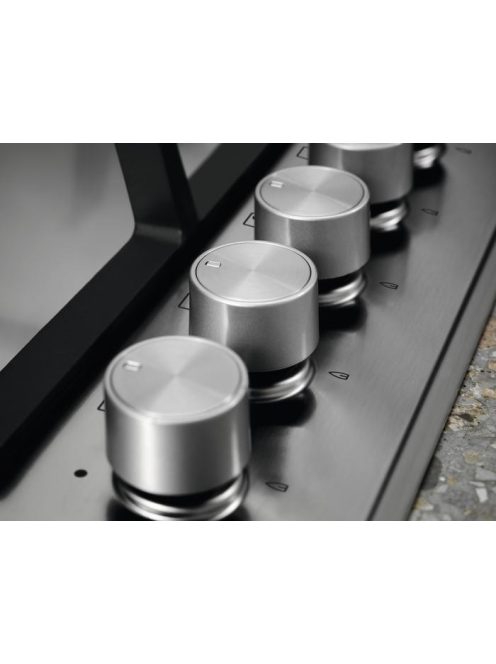 Electrolux KGS6424SX beépíthető gázfőzőlap, 60cm, elölgombos vezérlés, szikragyújtás, zománcozott