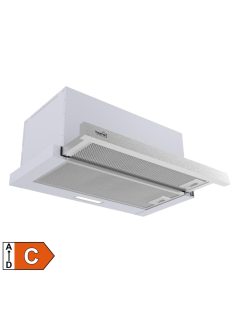   Home KPE 6044S konyhai páraelszívó TWISTER, két sebességfokozat, légszállítás: 440 m3/h, 105 W, rozsdamentes acél panel + szürke test