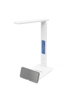   Home LA 10 Q asztali lámpa vezeték nélküli töltővel, 600 lm, 6 W, 5 fokozat, vezeték nélküli Qi töltő (max. 10 W)
