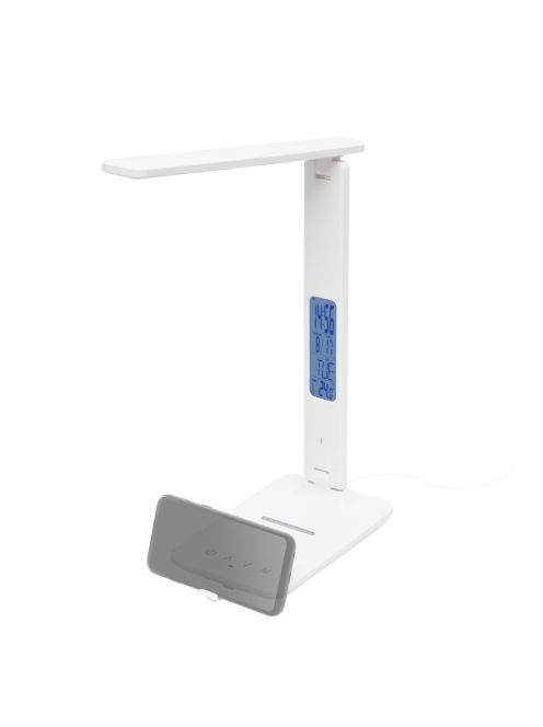 Home LA 10 Q asztali lámpa vezeték nélküli töltővel, 600 lm, 6 W, 5 fokozat, vezeték nélküli Qi töltő (max. 10 W)