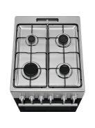 Electrolux LKG504011X gáztűzhely, 50 cm, hőlégkeverés, grill, szikragyújtás a sütőben is, katalitikus oldalfalak, inox (2 év jótállás fogyasztónak)
