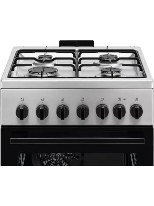 ELECTROLUX LKK520032X Kombinált tűzhely, inox, Multi 5, Termosztát, 57 l, sütővilágítás, grill, hangjelzés, percszámlálás