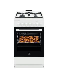   ELECTROLUX LKK560011W Kombinált tűzhely, SteamBake, AirFry, Multi 6, 58 l, sütővilágítás, grill, hangjelzés, percszámlálás